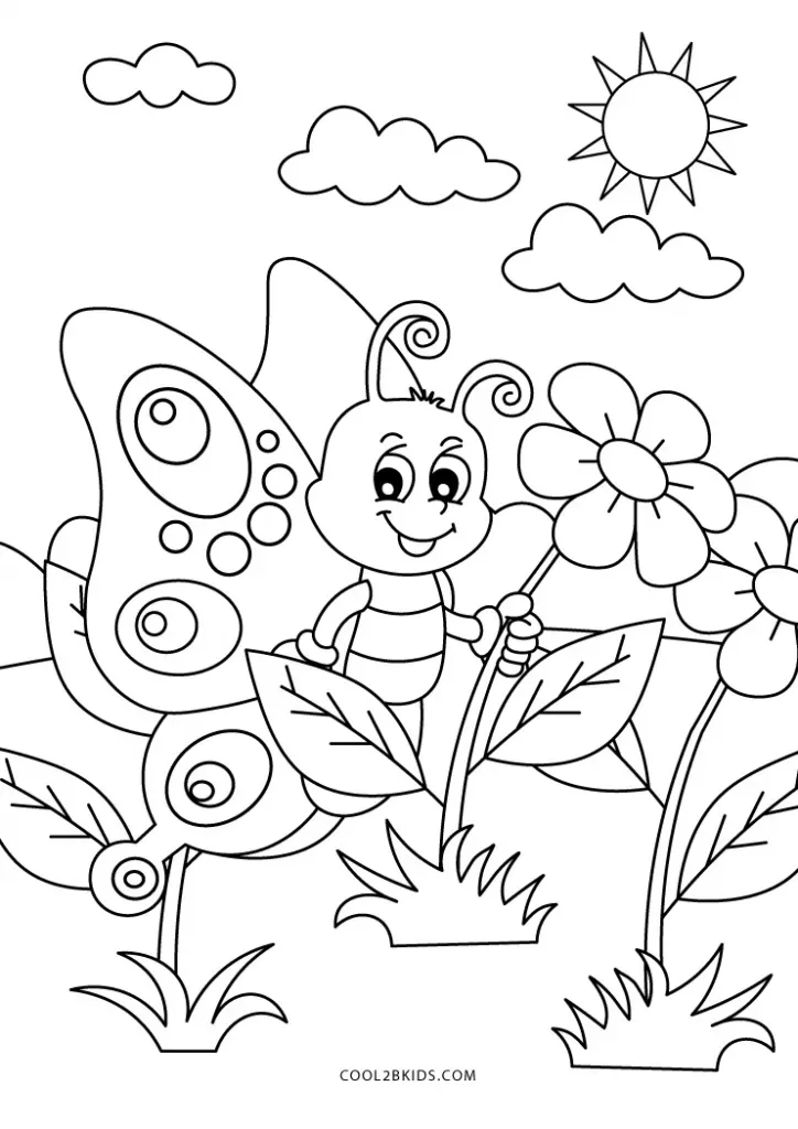 47+ Interactive Spring Coloring Pages Download FREE