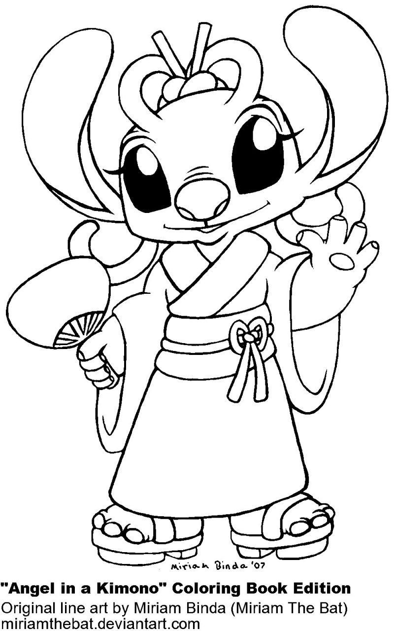 197+ Brightening Angel Stitch Coloring Pages Printable