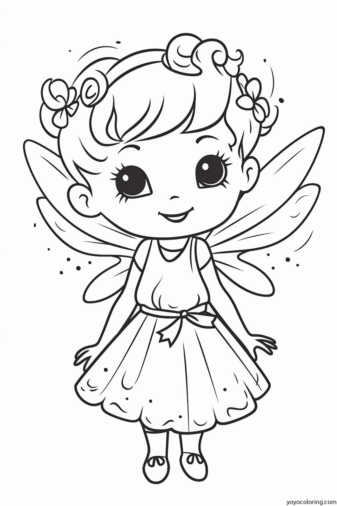 49+ Joyful Fairy Coloring Pages Simple