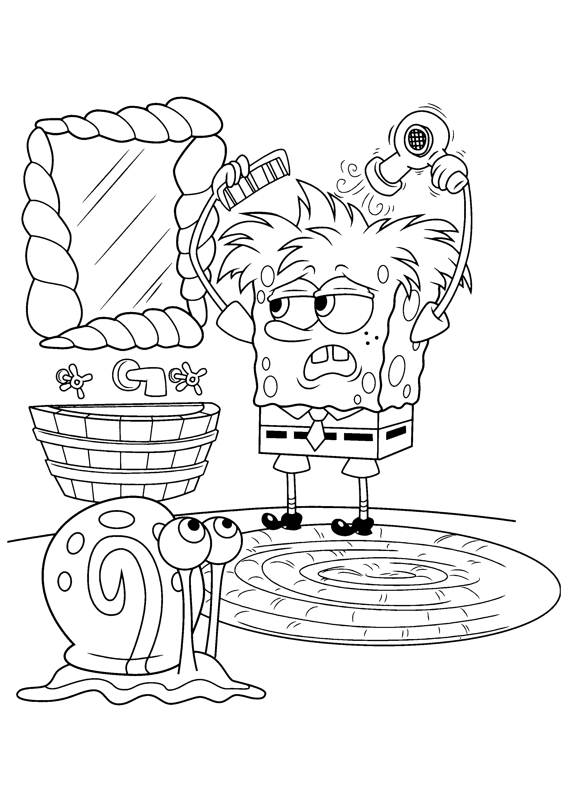 49+ Easy Spongebob Coloring Pages Detailed