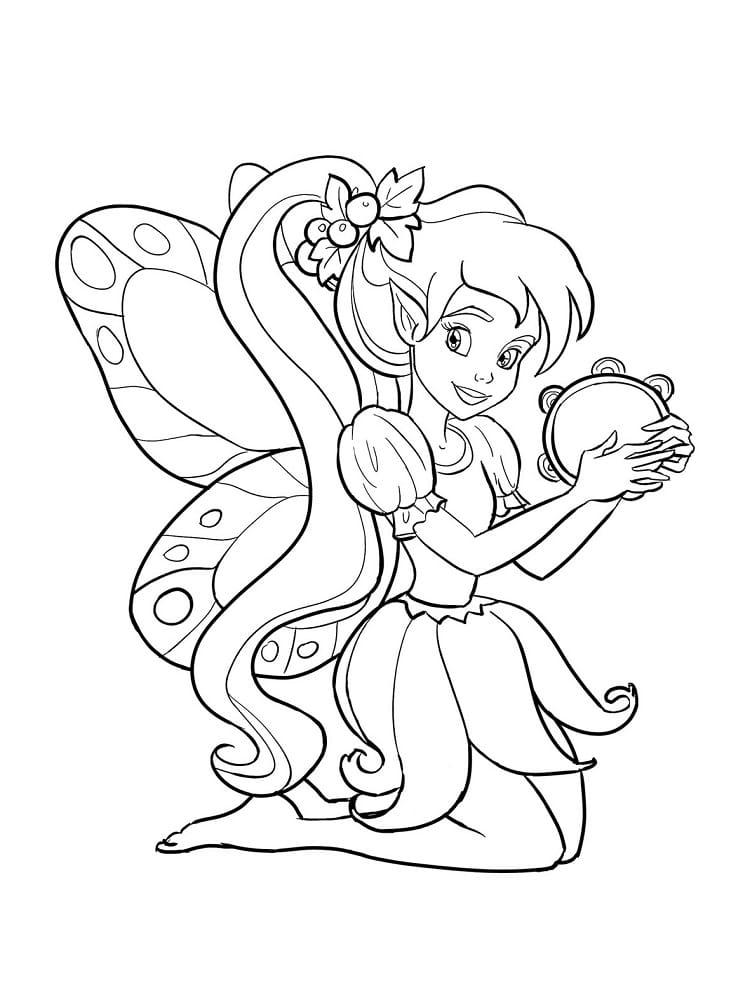 38+ Realistic Fairy Coloring Pages for Kids and Adult