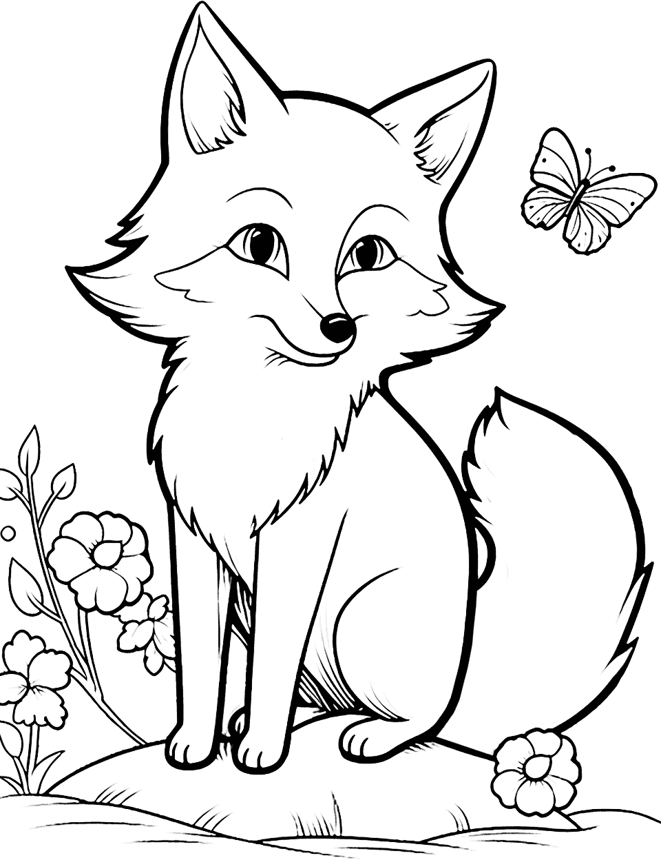 35+ Interactive Fox Coloring Pages Download FREE