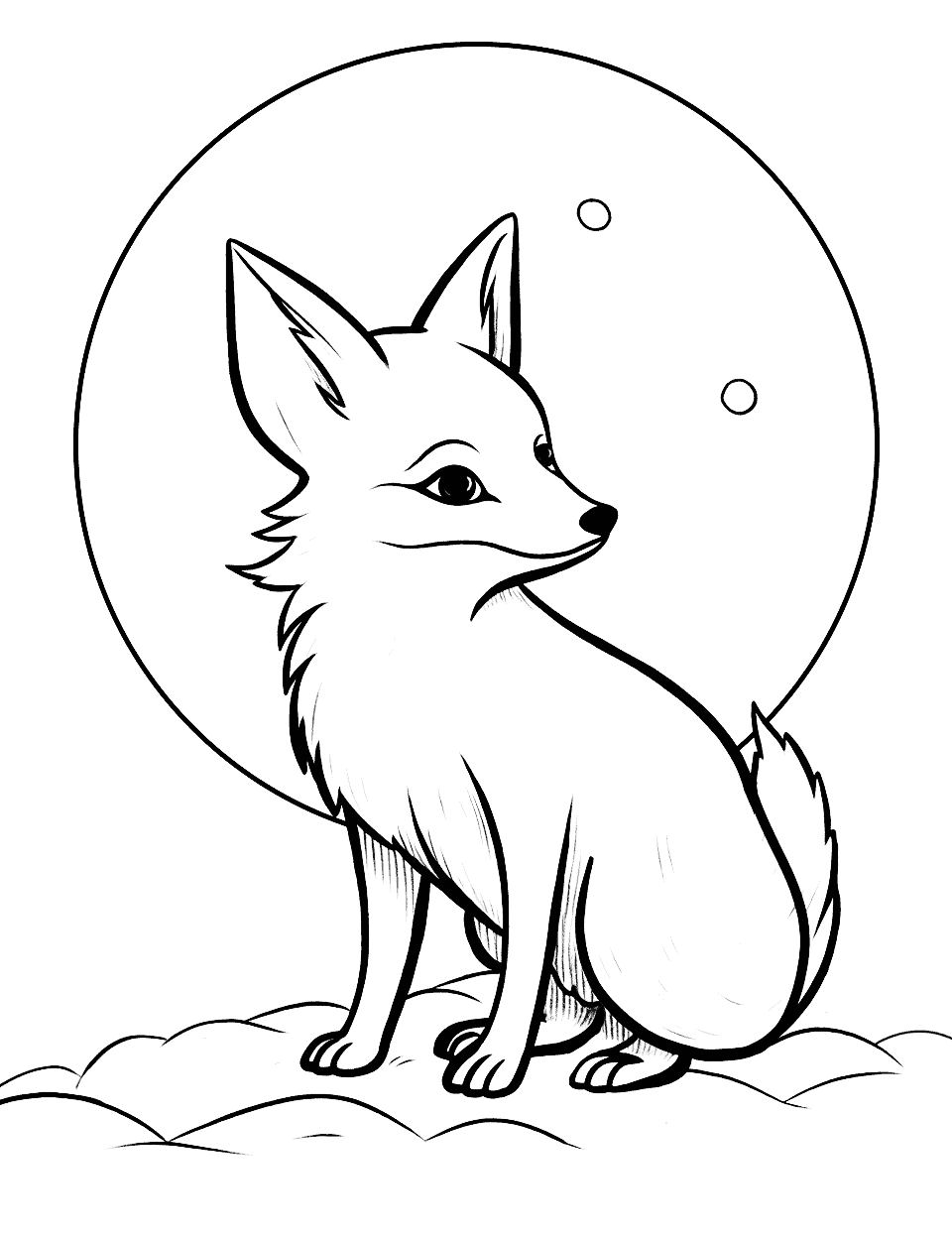 39+ Aesthetic Fox Coloring Pages for Kids