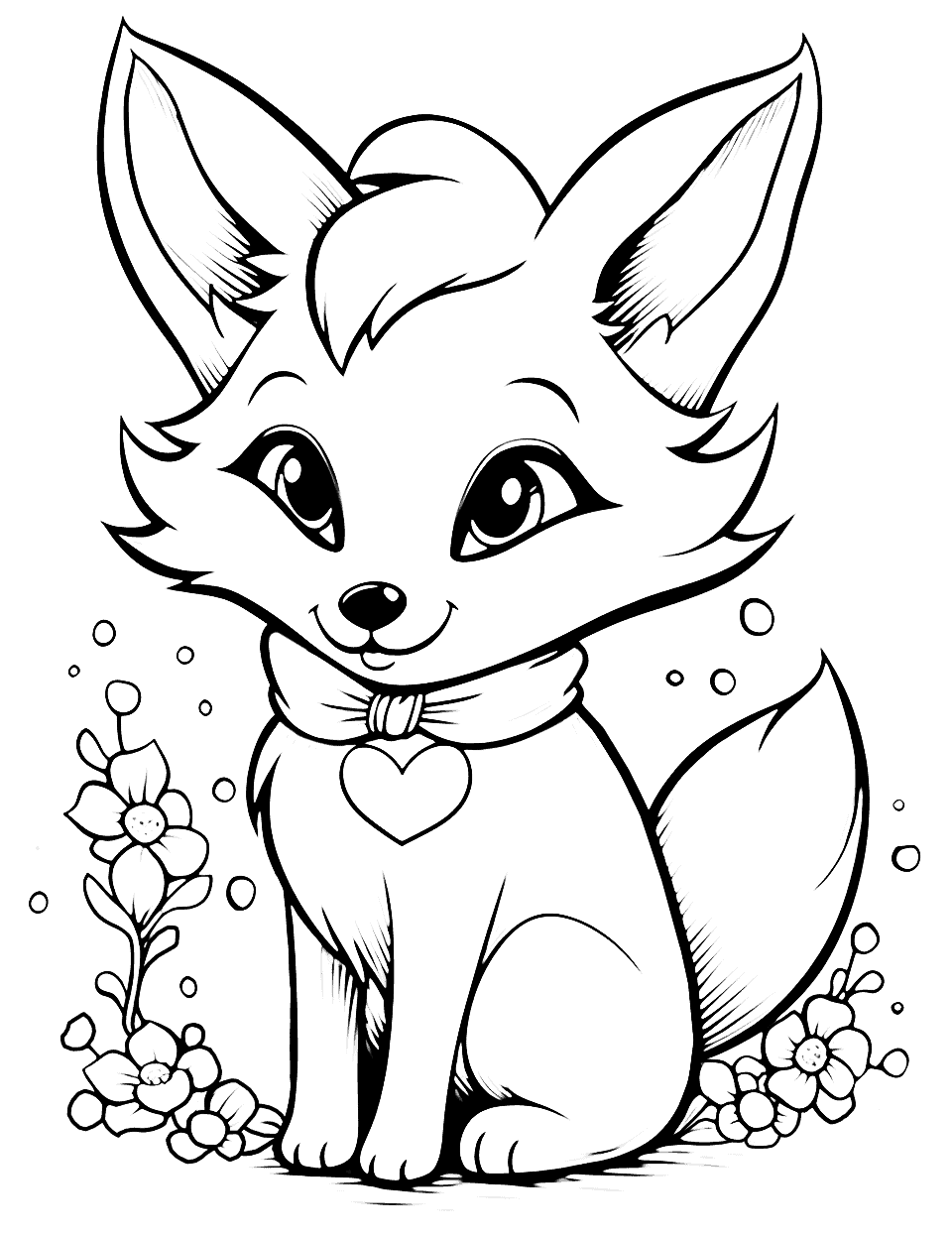 46+ Joyful Fox Coloring Pages Download FREE