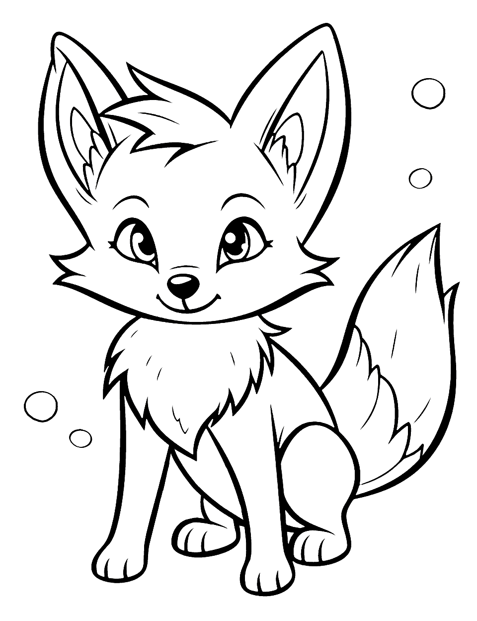 42+ Lovely Fox Coloring Pages for Kids and Adult