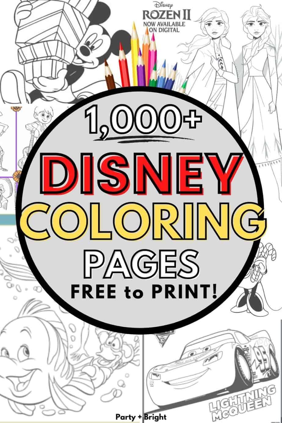 185+ Bright Disney Coloring Pages Printable