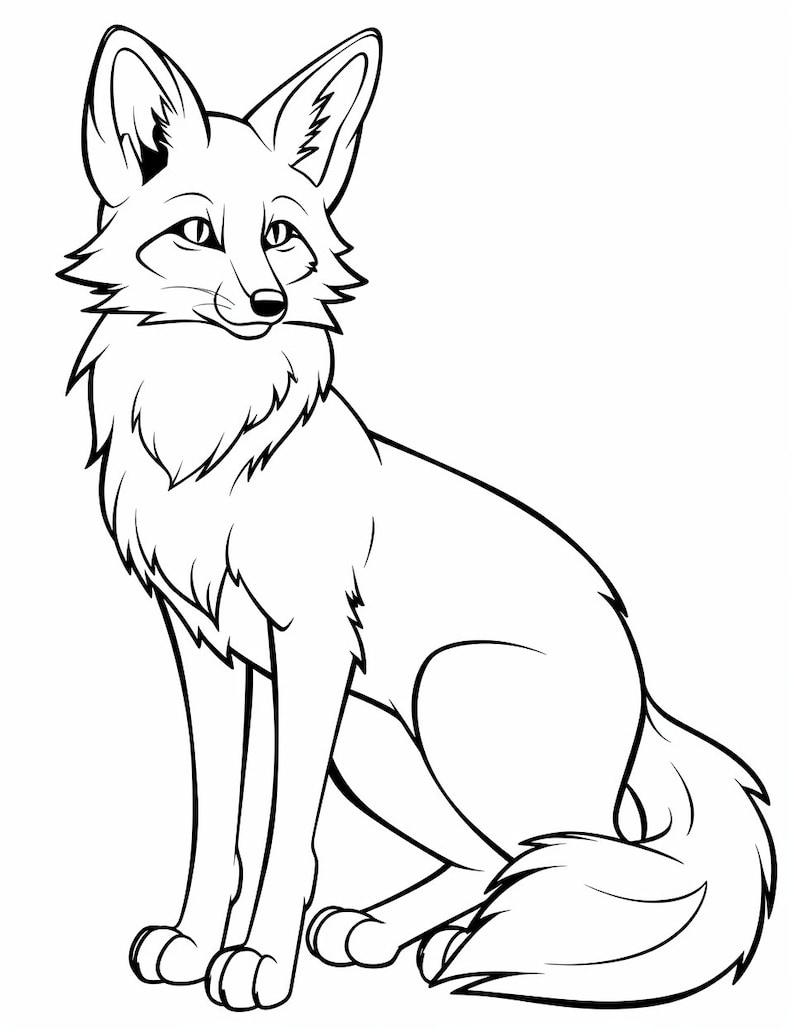 38+ Unique Fox Coloring Pages Free Printable