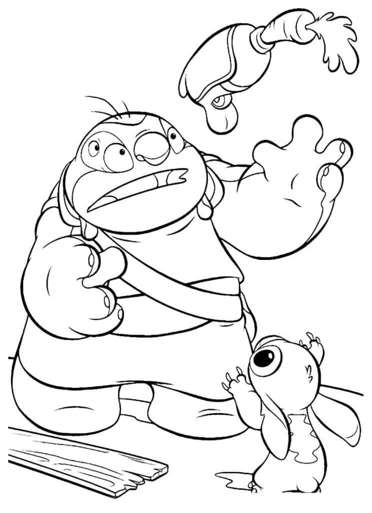 36+ Happy Angry Stitch Coloring Pages Ideas