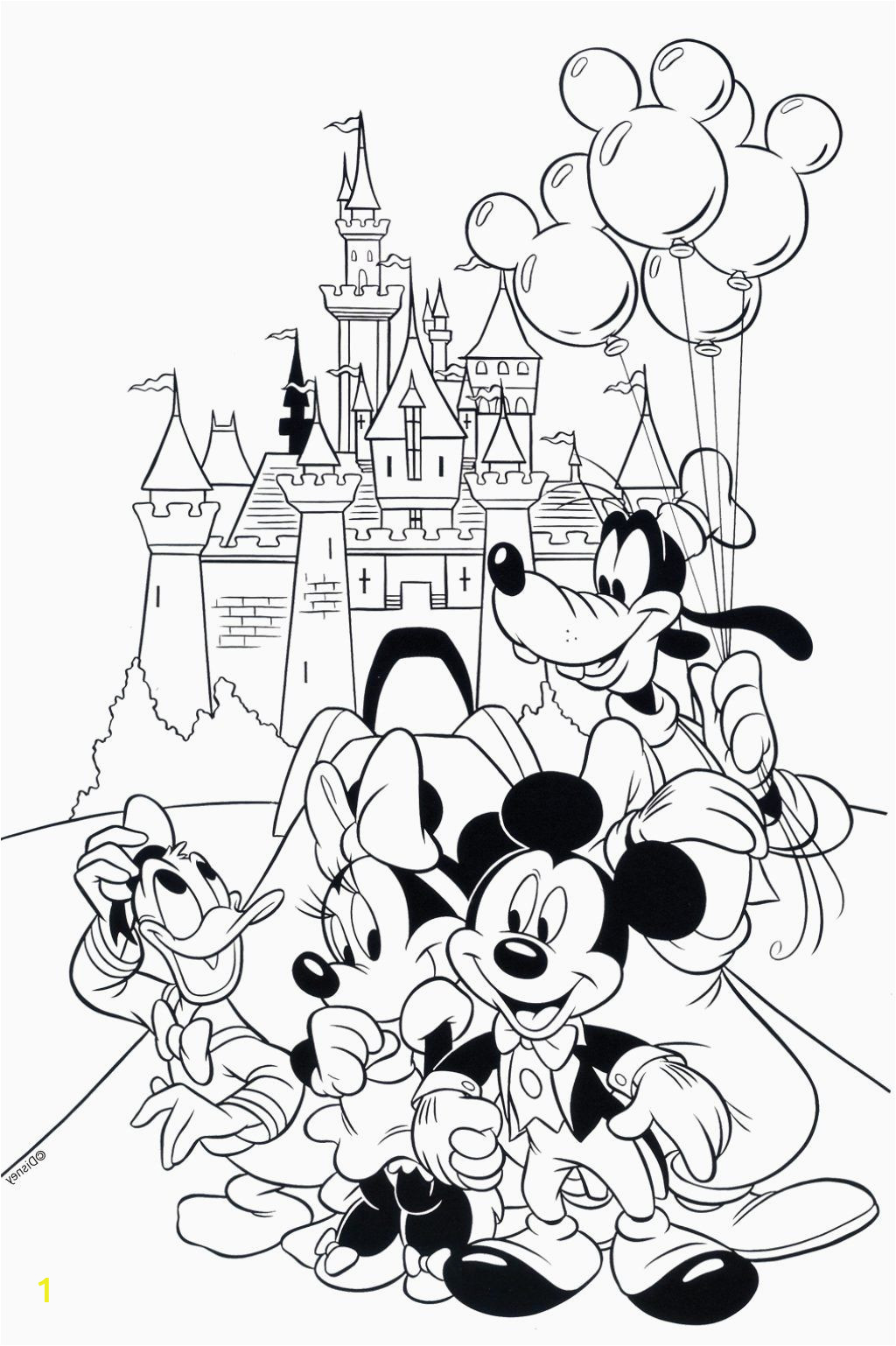 96+ Artistic Disney Coloring Pages Printable