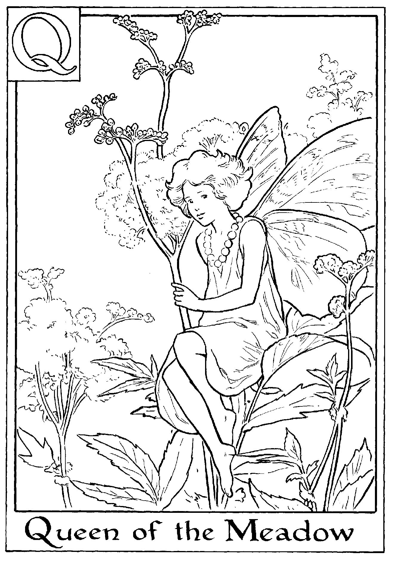 32+ New Fairy Coloring Pages with Simple Outline