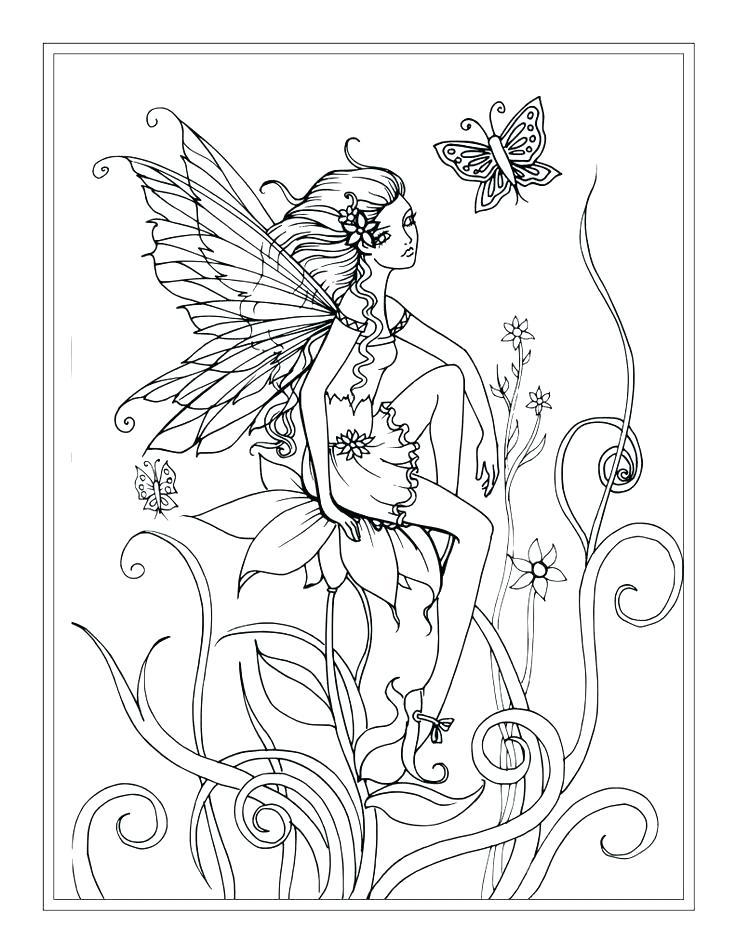 41+ Unique Fairy Coloring Pages Inspirational