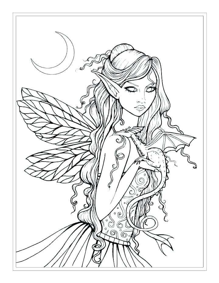 49+ Free Fairy Coloring Pages Download FREE