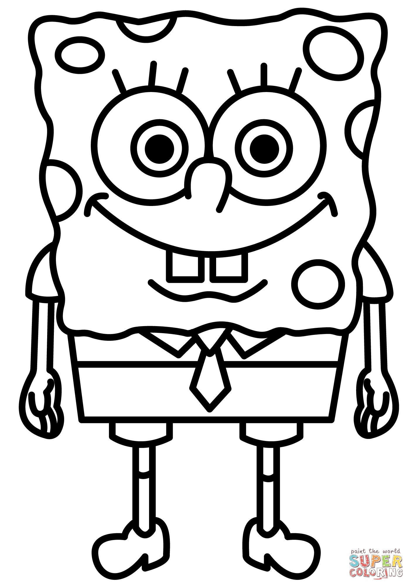 32+ Funtastic Spongebob Coloring Pages with Simple Outline