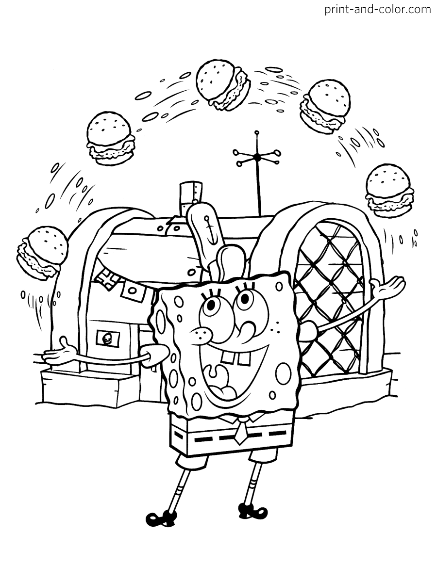 37+ Engaging Spongebob Coloring Pages Unique