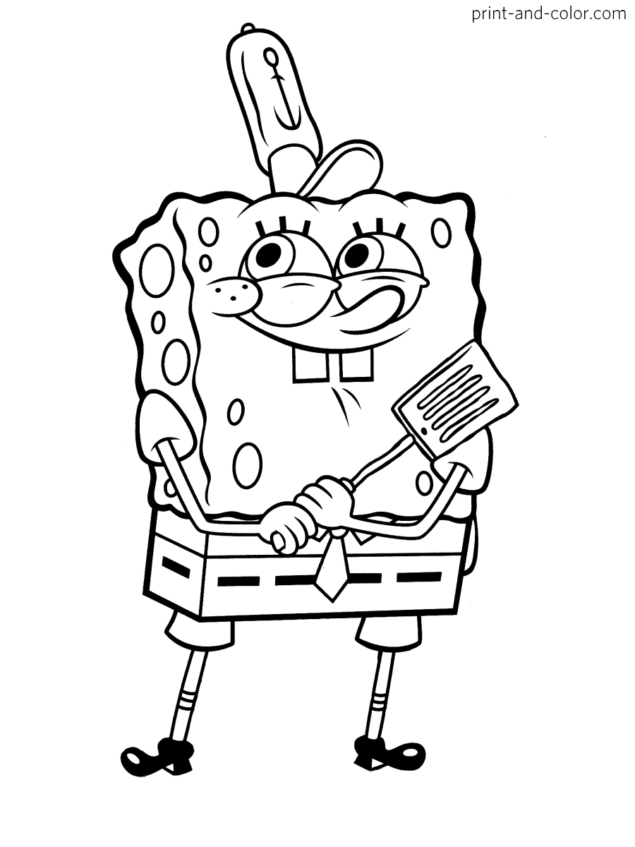 46+ Lovely Spongebob Coloring Pages Free Printable