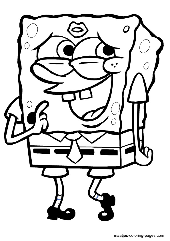 42+ Joyful Spongebob Coloring Pages with Simple Outline