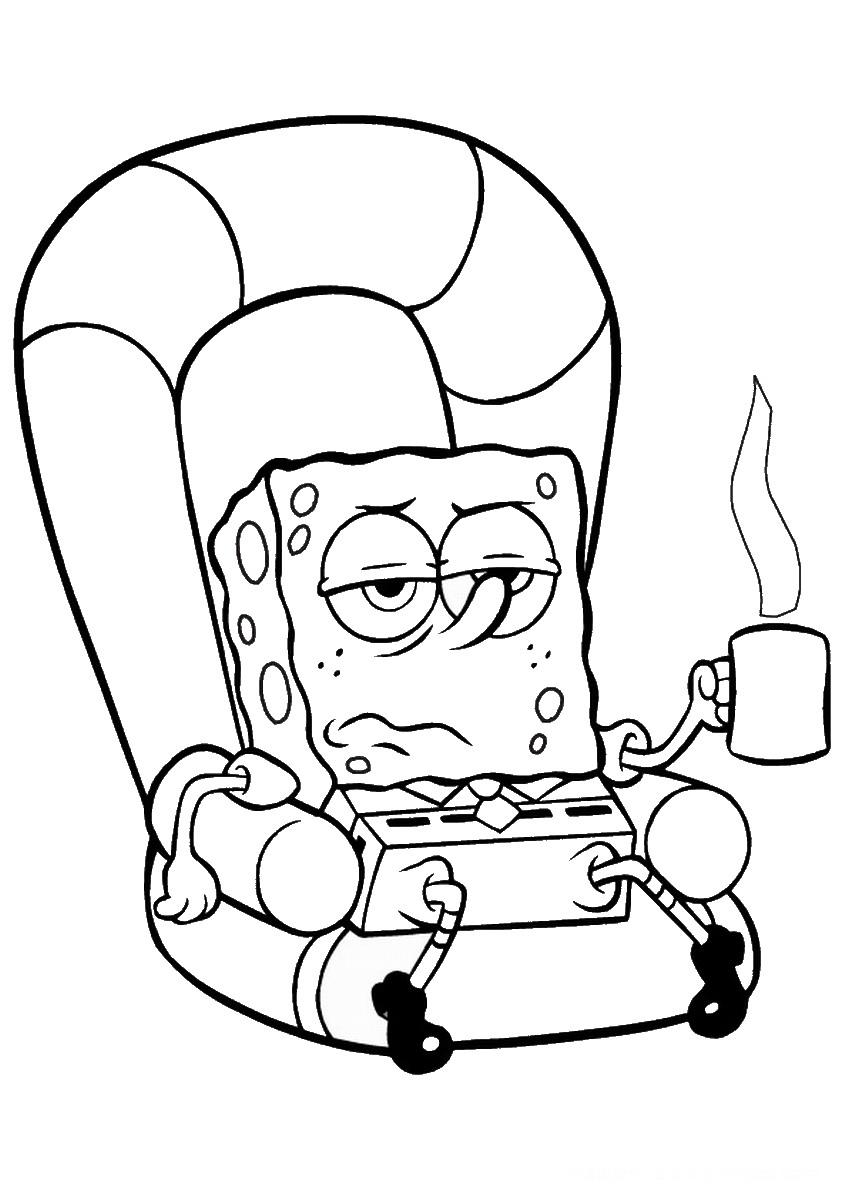 39+ Inspiring Spongebob Coloring Pages Detailed