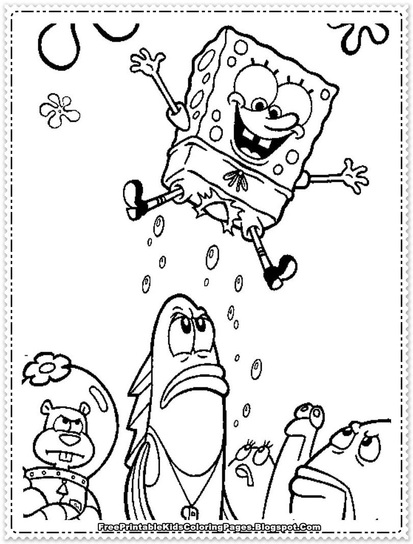 48+ Detailed Spongebob Coloring Pages Easy