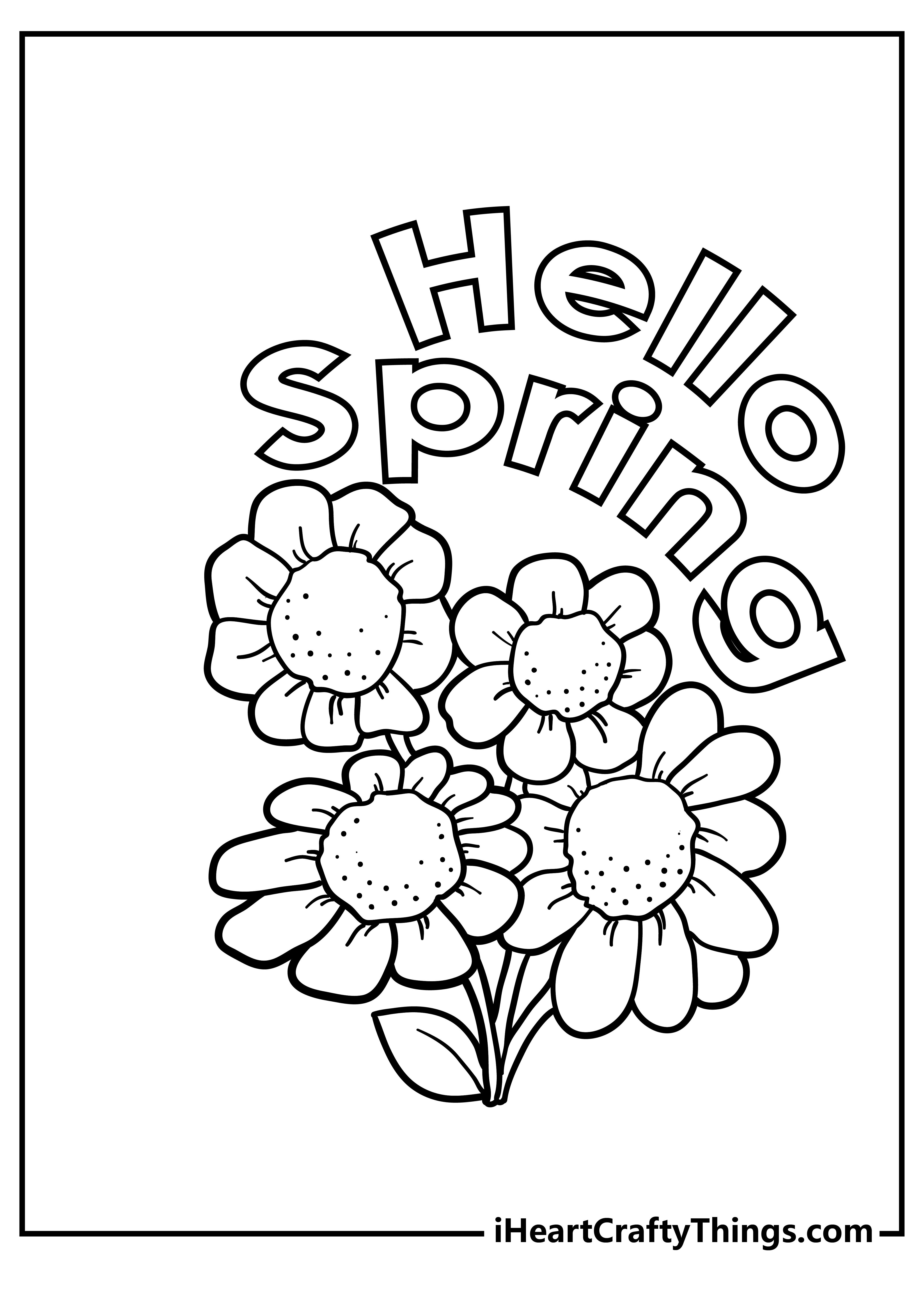 47+ Joyful Spring Coloring Pages for Kids and Adult