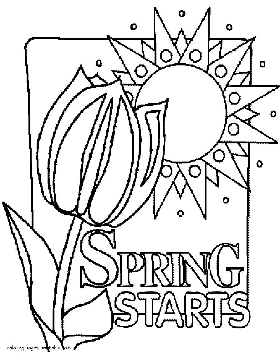 37+ Fun Spring Coloring Pages Inspirational