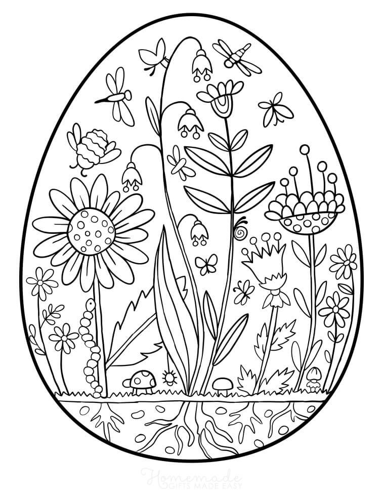 31+ Entertaining Spring Coloring Pages Simple