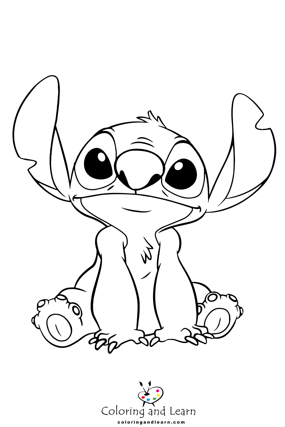 63+ Adorable Angel Stitch Coloring Pages Printable