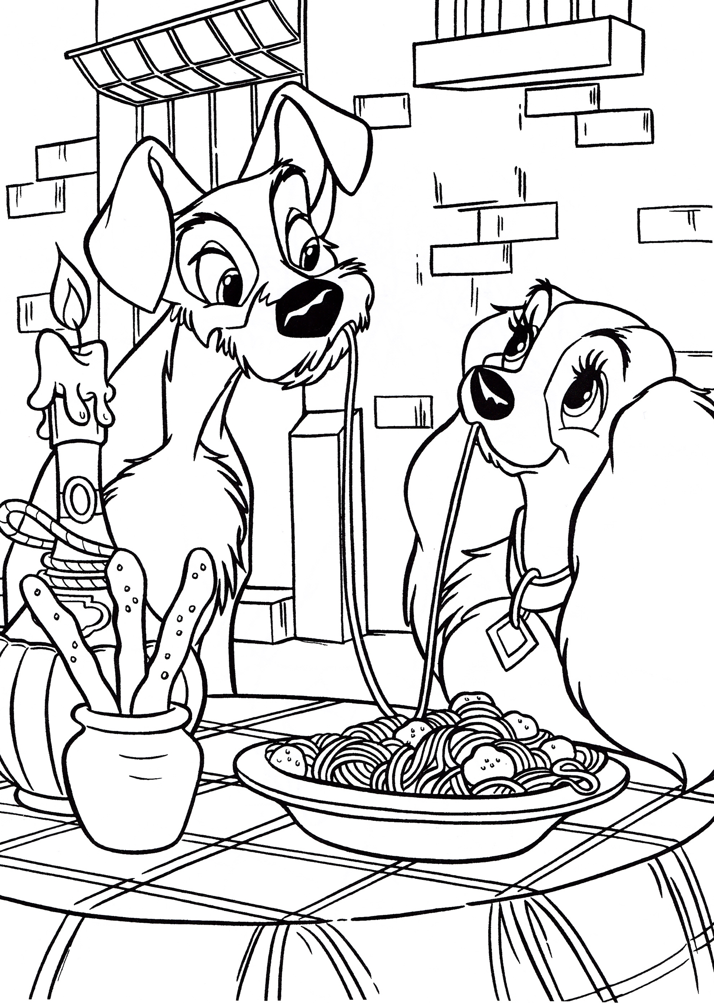 walt disney coloring pages the tramp lady walt disney characters png jpg