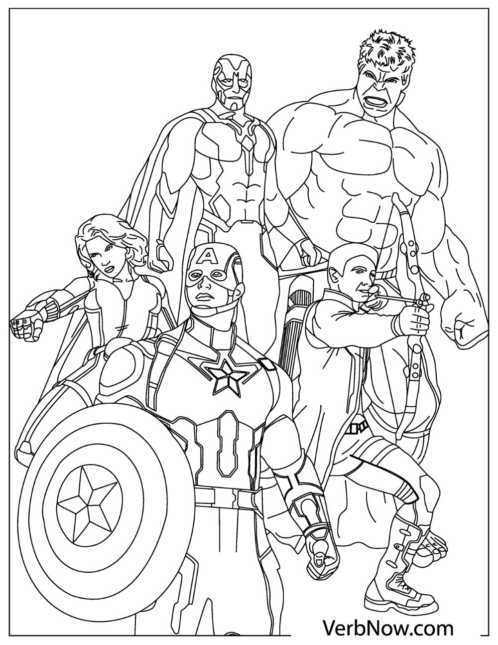 10 Avengers Coloring Pages for Adults 9