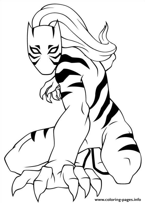 10 Captivating White Tiger Coloring Pages for Marvel Enthusiasts