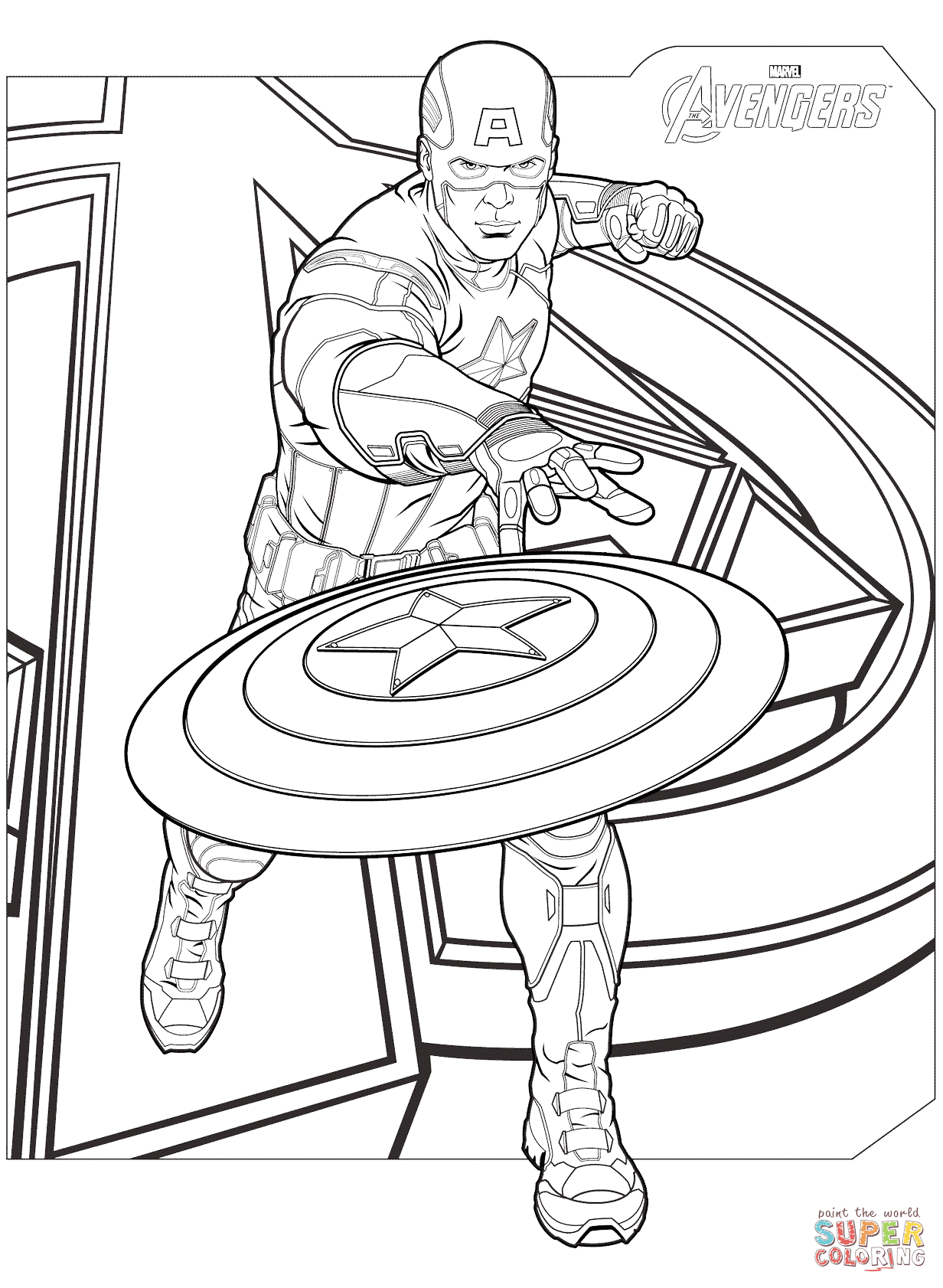 42+ Free Avengers End Game Coloring Pages for Adult