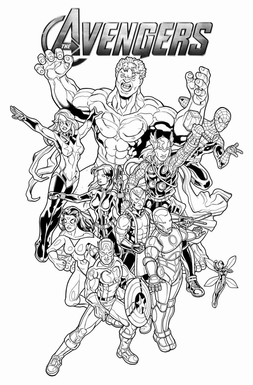 10 Action-Packed Avengers Coloring Pages: Endgame Edition