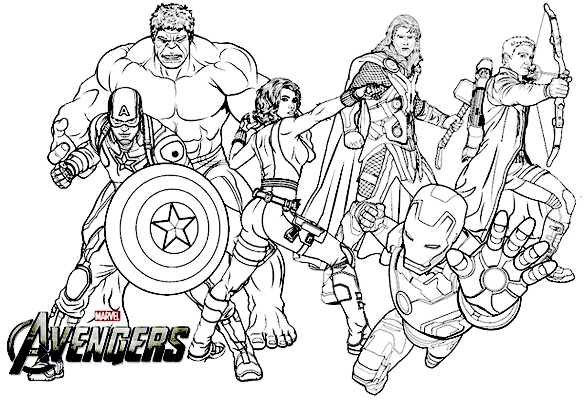 10 Avengers Adult Coloring Pages for Stress Relief and Artistic Expression