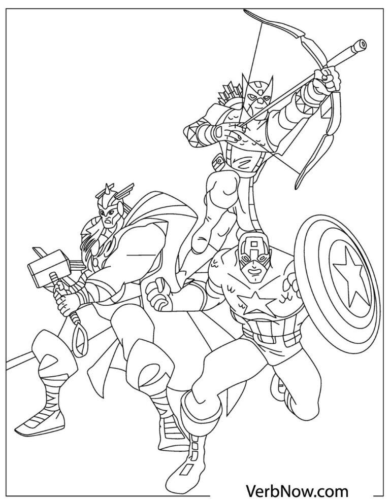 37+ Free Avengers Coloring Pages Free for Kids