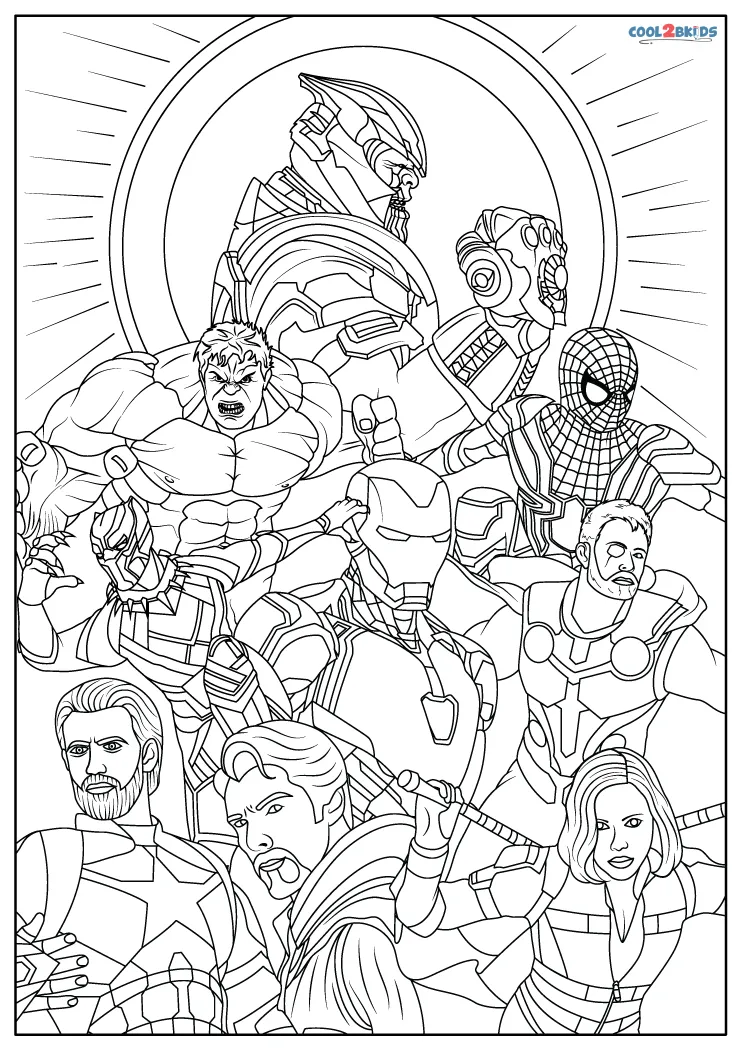 38+ Best of Among Us Avengers Coloring Pages Books