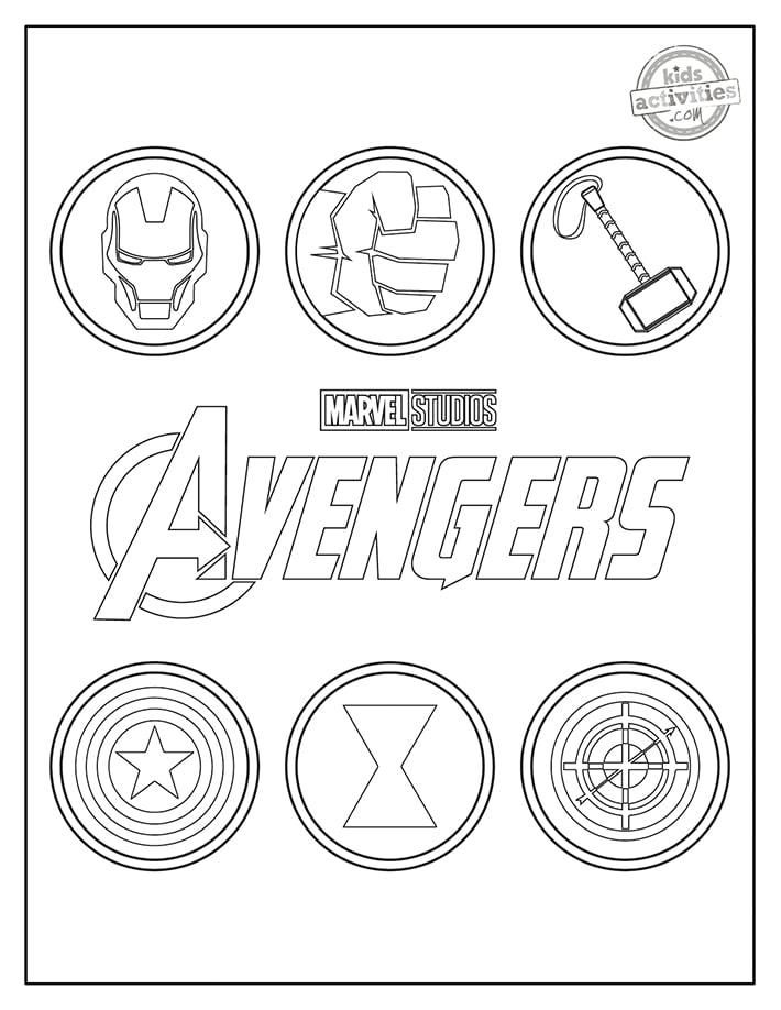 41+ Top Avengers Coloring Pages Sketch