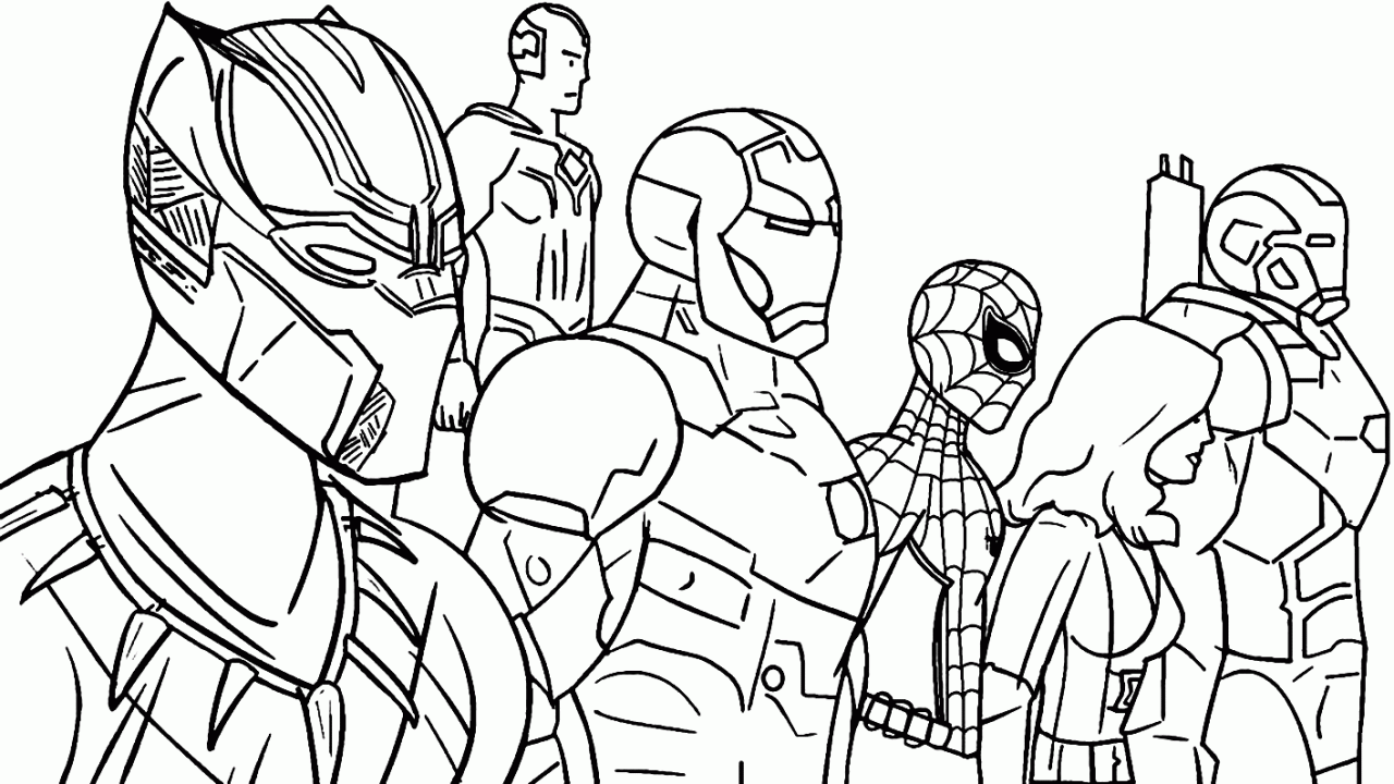 10 Avengers: Endgame Coloring Pages PDF for Your Artistic Adventures