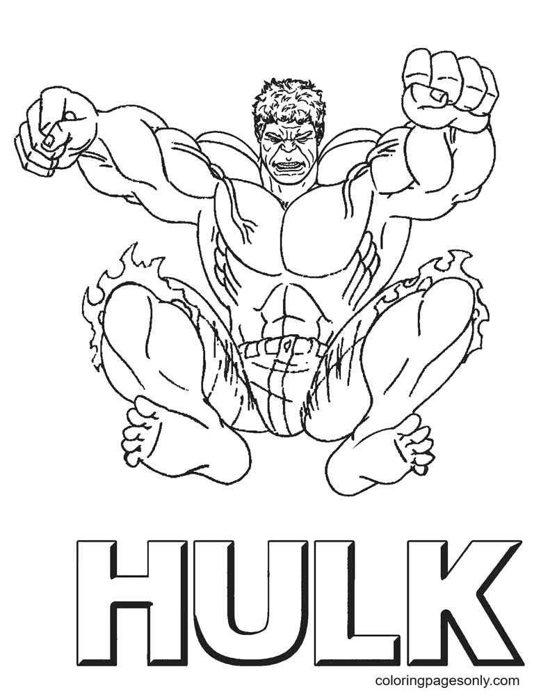 10 Bold Hulk Coloring Pages Featuring Free Printable Avengers