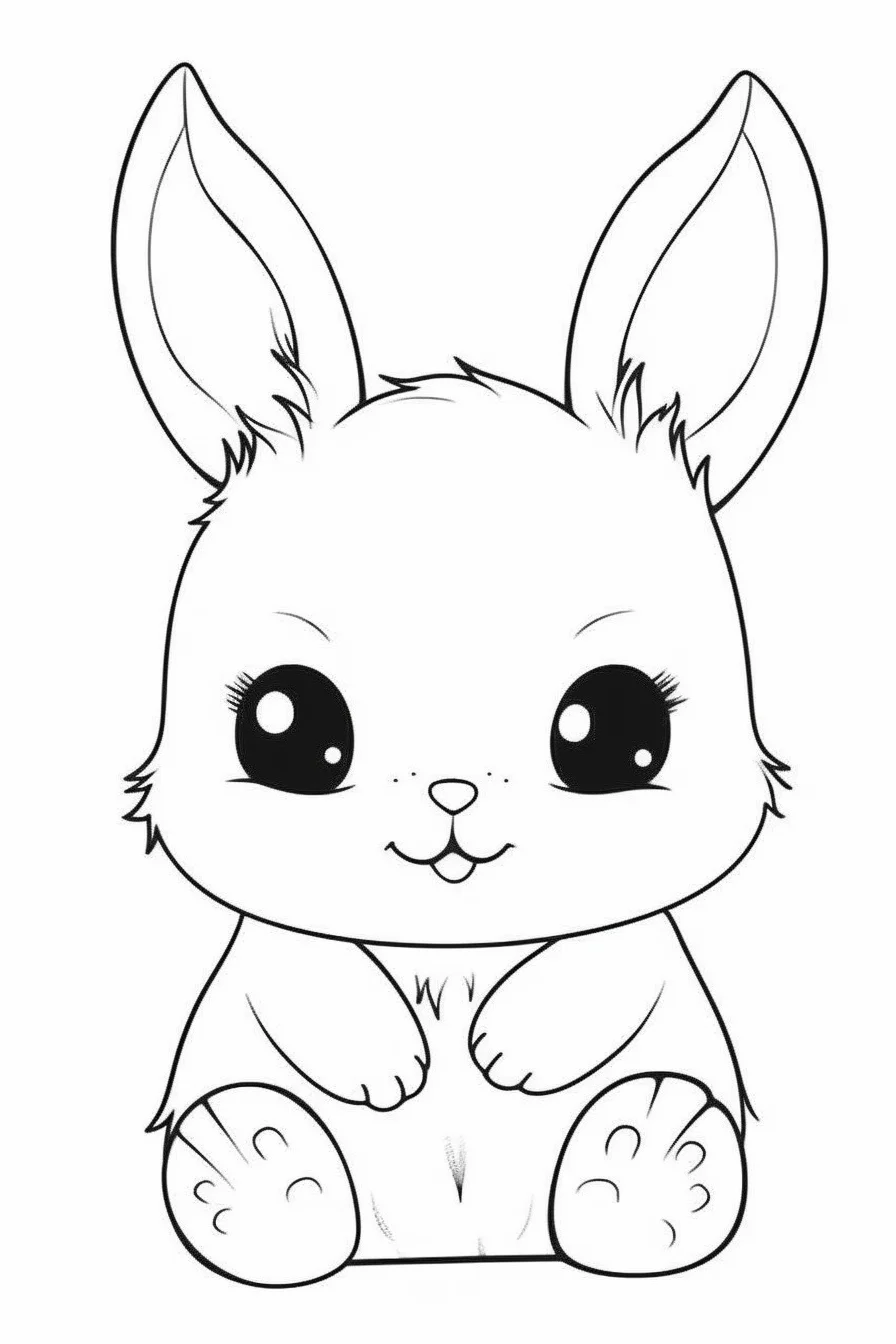 49+ Unique Bunny Coloring Pages Line Art