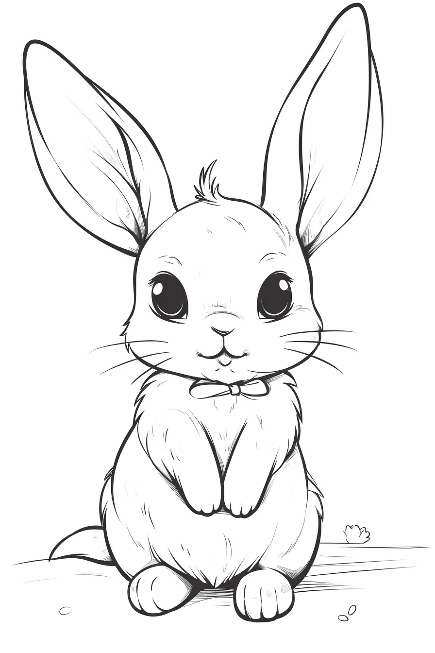 46+ Free Bunny Coloring Pages Colored