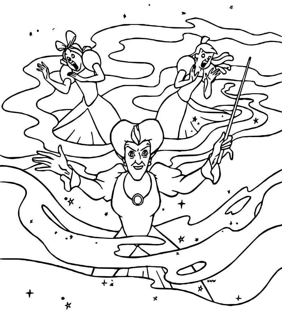 43+ Printable Cinderella 3: A Twist in Time Coloring Book Sketch