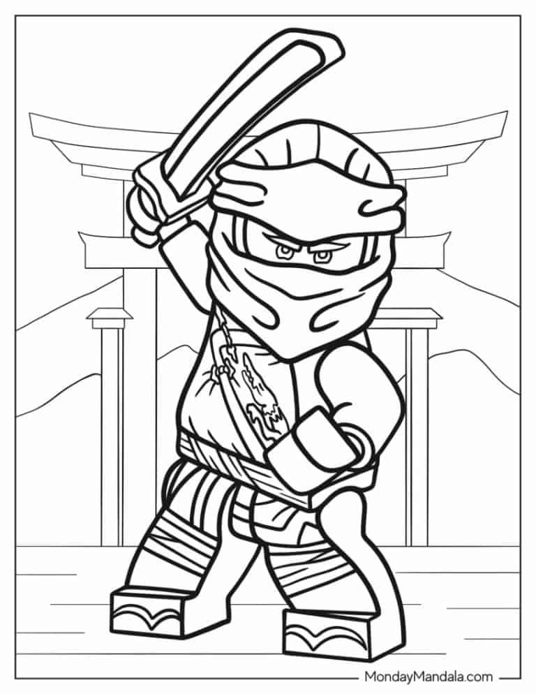 36+ Printable Free LEGO Ninjago Coloring Pages Colored