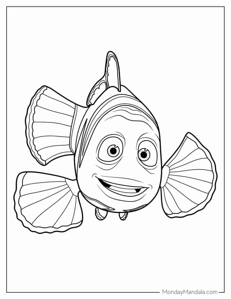 38+ Printable Nemo Coloring Pages Line Art