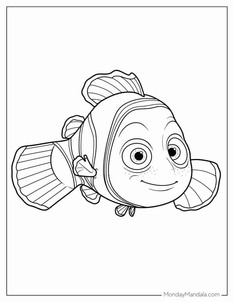 32+ Printable Nemo Coloring Pages Free Printable