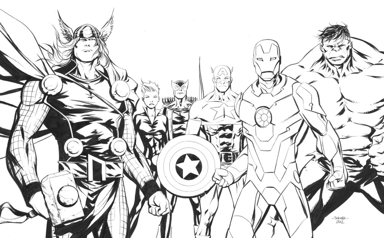 10 Avengers Coloring Pages Easy: Unleash Your Inner Superhero