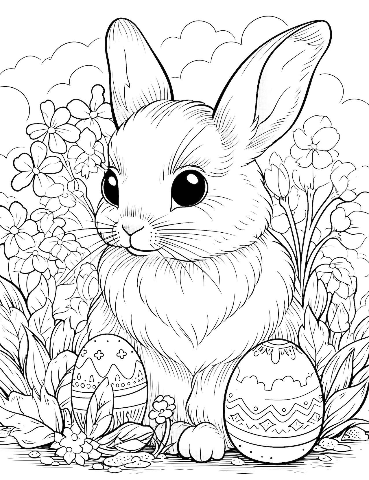 46+ Best of Bunny Coloring Pages Sketch