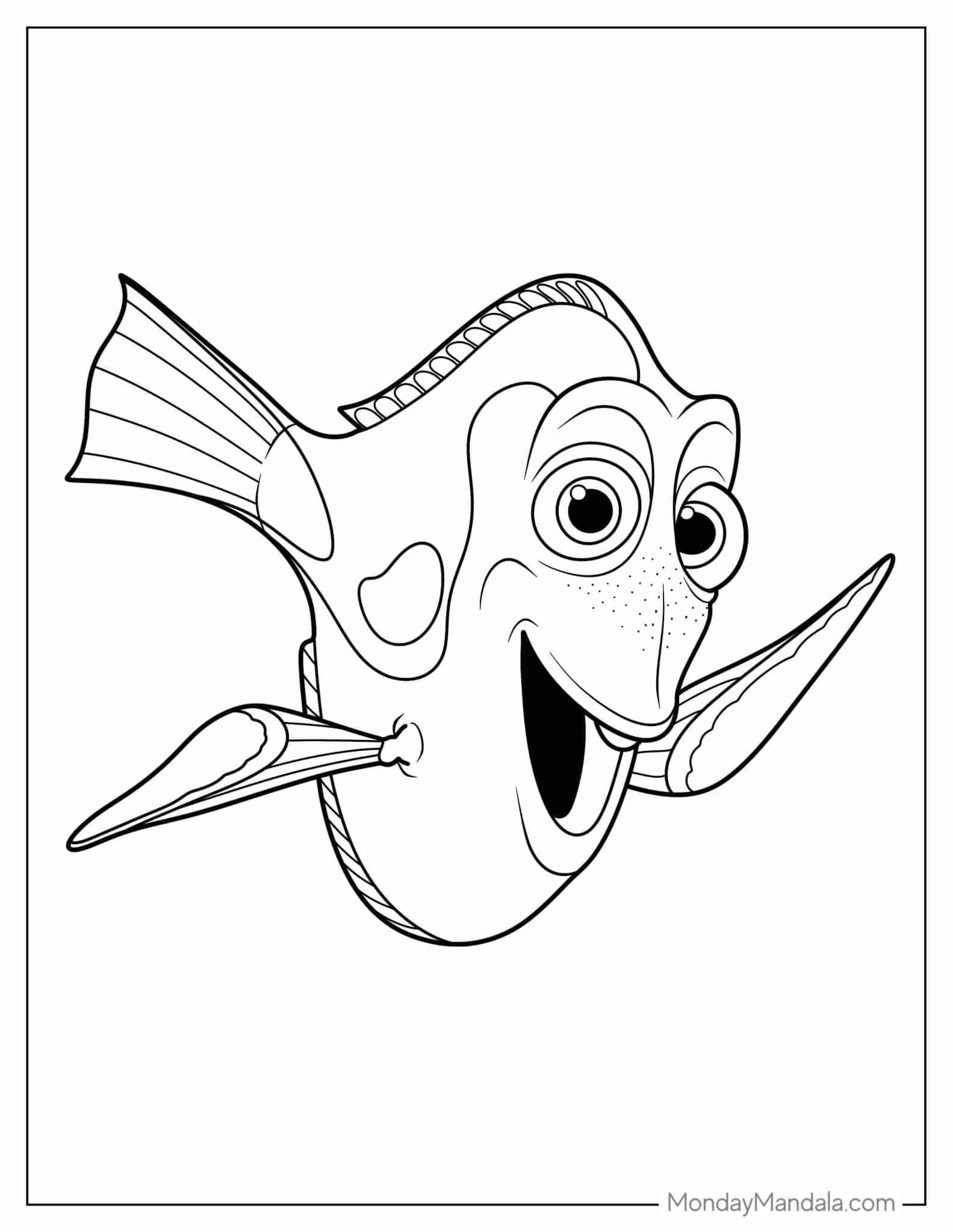 30+ Printable Nemo Coloring Pages PDF Printable