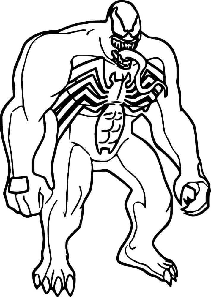 42+ Printable Venom Cartoon Coloring Pages Books