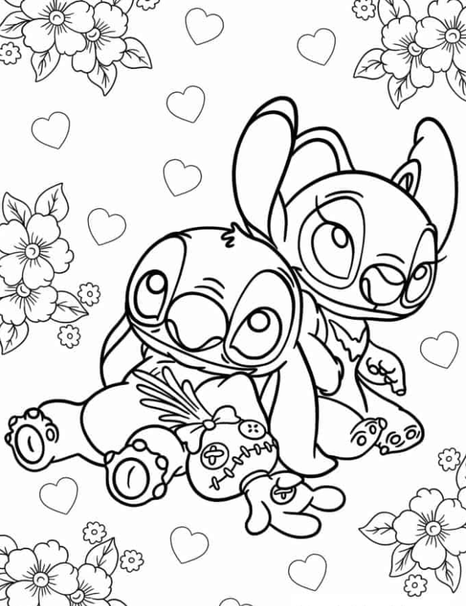 32+ Printable Stitch Adult Coloring Pages Book Pages