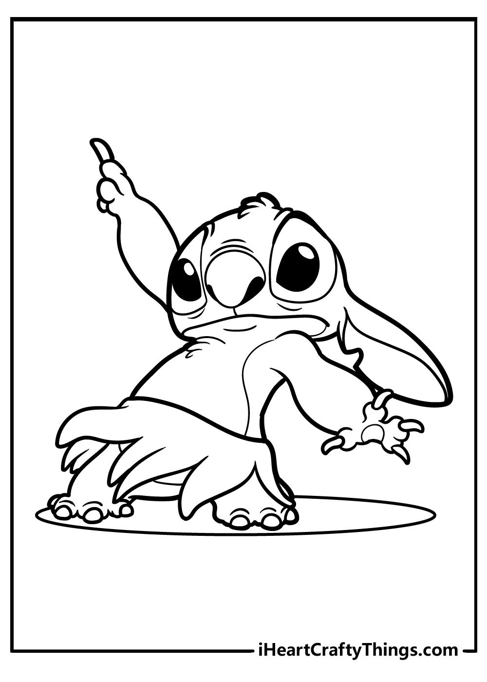 42+ Best of Cute Stitch Coloring Pages Line Art