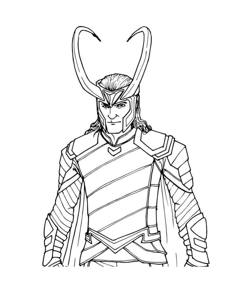 10 Loki Avengers Coloring Pages for Mischief Fans